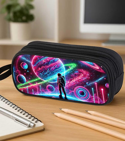 AnySmic Astronaut Pencil Case for Boys and Girls, Large Capactiy Pencil Pouch - Image 4