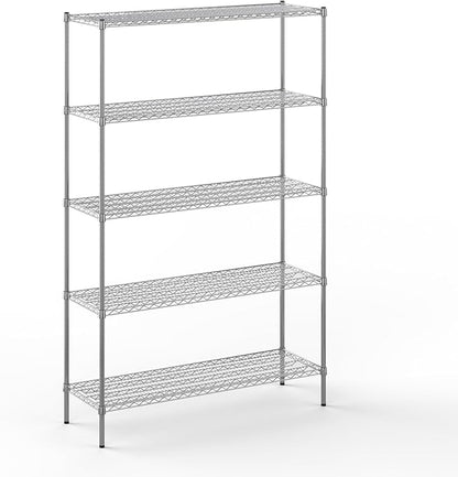 Regal Altair 18" Deep x 54" Wide x 86" Height Wire Shelving Kit | 5-Tier | NSF by Regal+Altair