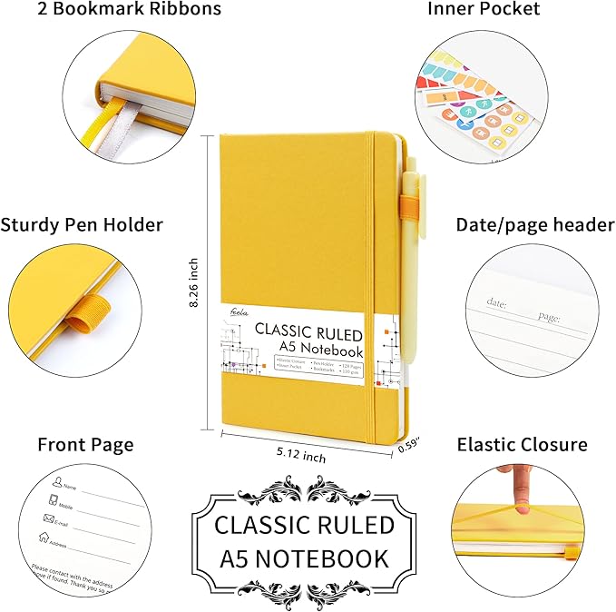 feela 8 Pack Journal Notebook Bulk - Image 2