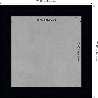 Amanti Art Black Framed Magnetic Board 20x20 Small Vision Board - Image 3