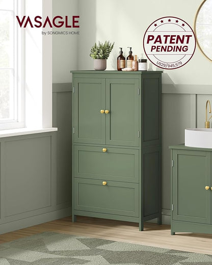 VASAGLE Floor Storage Cabinet, Freestanding Storage Unit - Image 4