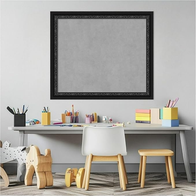 Amanti Art Black Framed Magnetic Board 24x28 Medium Vision Board - Image 5