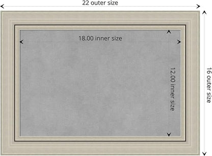 Amanti Art Silver Framed Magnetic Board 16x22 Small Vision Board - Image 4
