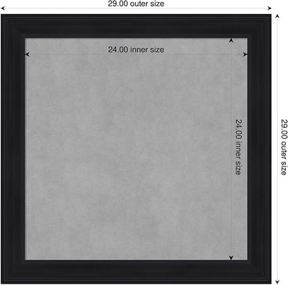Amanti Art Black Framed Magnetic Board 29x29 Medium Vision Board - Image 2