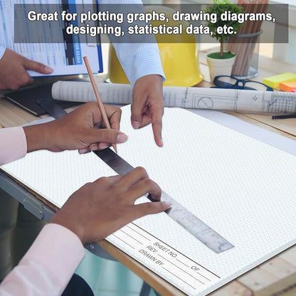 2 Pack 100 Sheets 11" x 17" Isometric Graph Paper Pad Landscape - Image 6