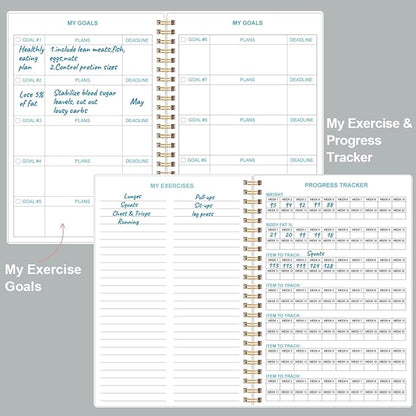 Simplified Fitness Journal for Women & Men, A5 Workout Journal/Planner Daily - Image 4