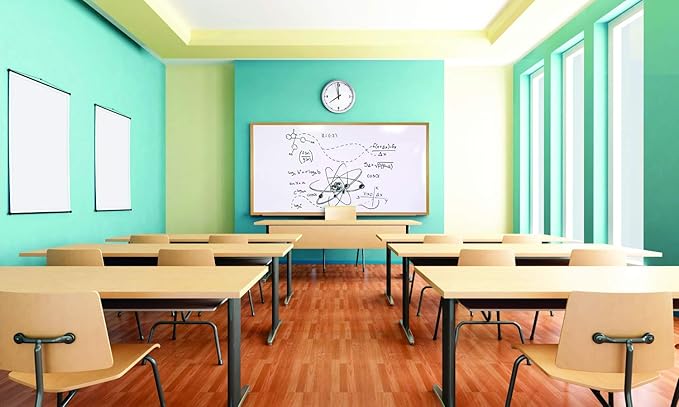 Ghent 4 x 10 Porcelain Magnetic Whiteboard, Wood Frame, 1 Marker, 1 Eraser - Image 5