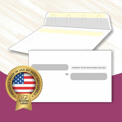 NextDayLabels - W-2 4-Up Employee Tax Forms, Instructions on Back" - Image 5