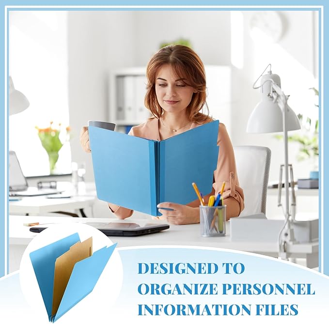 Skyygemm 72 Pcs Classification Folders Letter Size, 1 Divider Pressboard File - Image 5