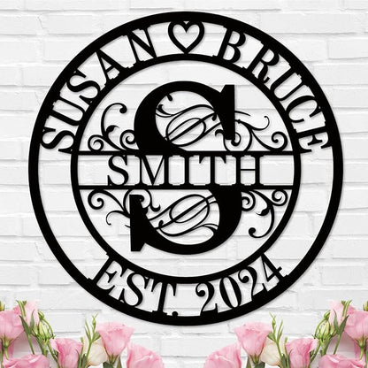 Personalized Wedding Anniversary Sign Gifts, Custom 50th 40th 65th 60th 25th by HZYCYYFC