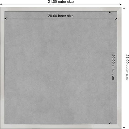 Amanti Art Silver Framed Magnetic Board 21x21 Medium Vision Board - Image 4