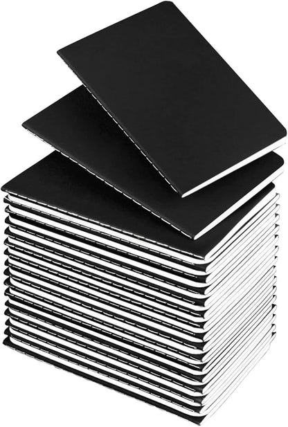 Lzerking Mini Notepads Bulk 36 Pack Small Journal Pocket Notepad-Black Cover by Lzerking