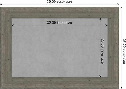 Amanti Art Grey Framed Magnetic Board 27x39 Large Vision Board - Image 3