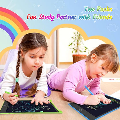 TECJOE 2 Pack LCD Writing Tablet, 10 Inch Colorful Doodle Board Drawing Tablet - Image 6