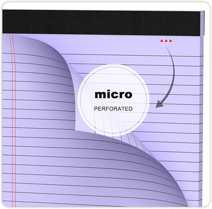 AILZFEI Colored Legal Pads 8.5 x 11 Note Pads, Wide Ruled Sturdy Back Writing - Image 5