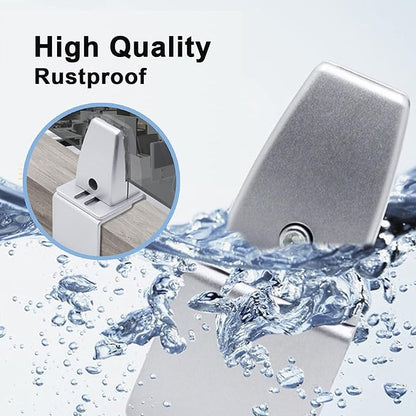 Aluminum Vertical Clamp Partition Board Acrylic Desk Divider Support Clamp - Image 2
