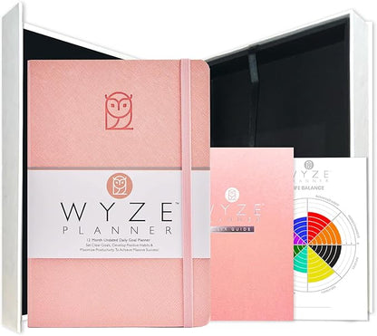 Wyze Planner Undated Daily Planner – 1-Year B5 Productivity Organizer by WYZEPLANNER