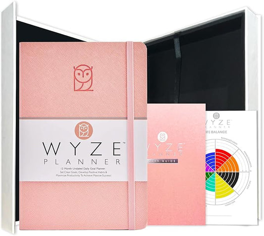 Wyze Planner Undated Daily Planner – 1-Year B5 Productivity Organizer by WYZEPLANNER