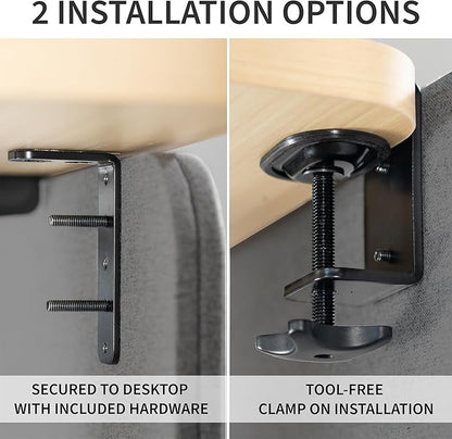 VIVO Clamp-on Privacy Panels 60 x 24 inch, 24 x 24 inch, Sound Absorbing - Image 4