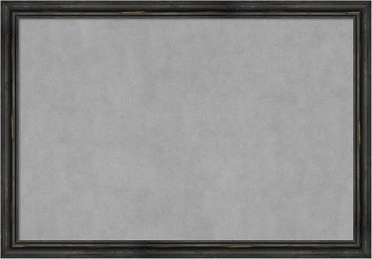 Amanti Art Black Framed Magnetic Board 27x39 Large Vision Board by AmantiArt