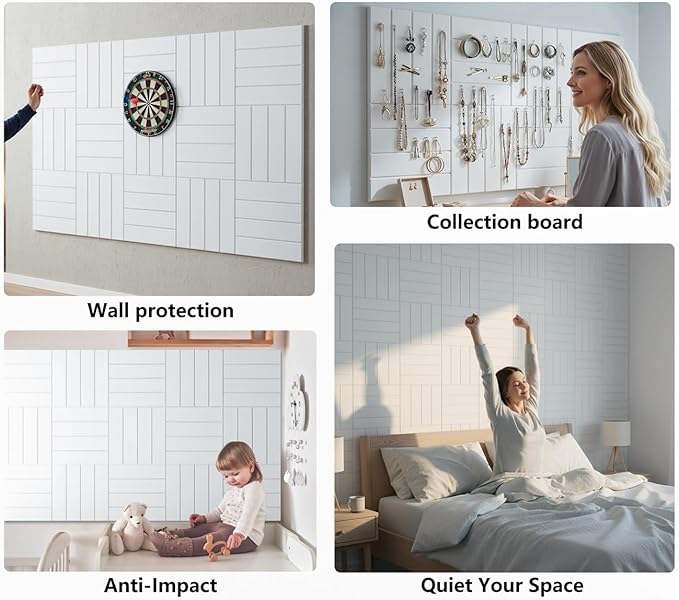 G Gamit Large Felt Wall Tiles Bulletin Board, Large Cork Board Alternative - Image 7