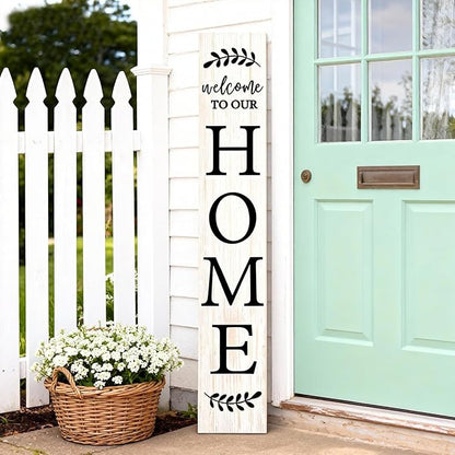 Welcome Sign for Front Porch, Farmhouse Vertical Outdoor Porch Decorations for - Image 7