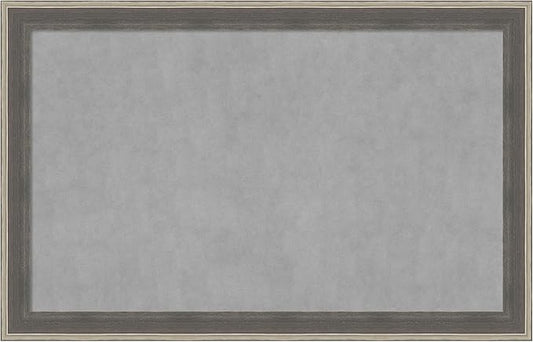 Amanti Art Grey Framed Magnetic Board 29x45 Large Vision Board by AmantiArt
