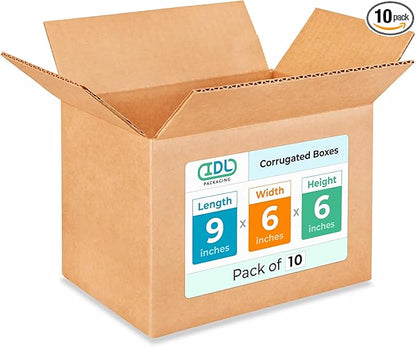Small Moving & Shipping Boxes 9x6x6 inches by IDLPackaging