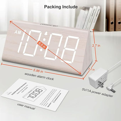 DreamSky Wooden Digital Alarm Clock - Image 7