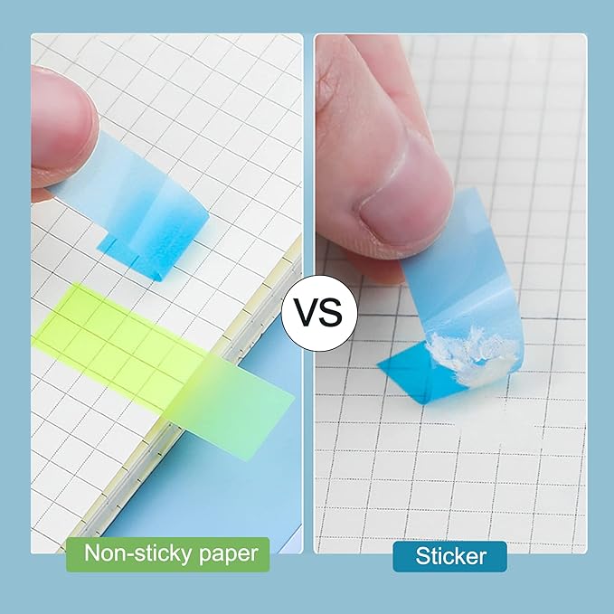 Golcellia 600 Pcs, Transparent Sticky Notes, Page Markers, Book Tabs, Sticky - Image 5