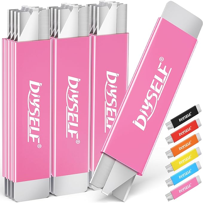 DIYSELF Utility Knife | Box Cutters | Set of 12 | Retractable Blade | All Metal by DIYSELF