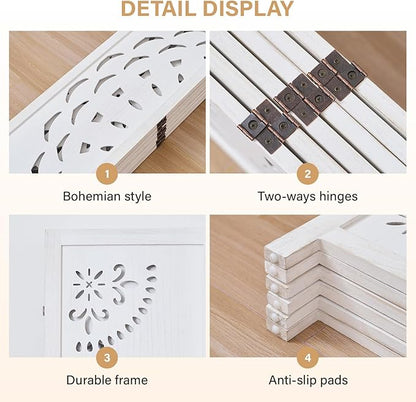 66.9Inch Wooden Room Partition - Image 5