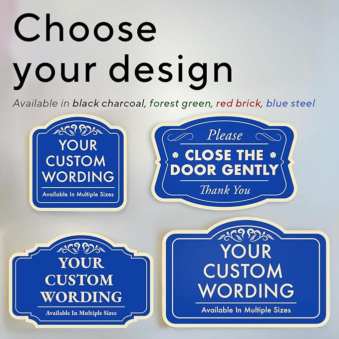 Custom Decorative Outdoor Metal Sign, Personalized Aluminum Driveway Waterproof - Image 3