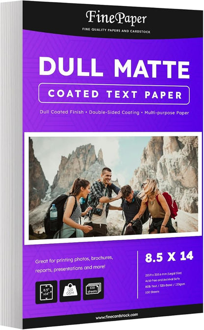Dull 80lb Text Digital Low Gloss Paper, Double Sided C2S, Design Proposals by SSuperfinePrinting