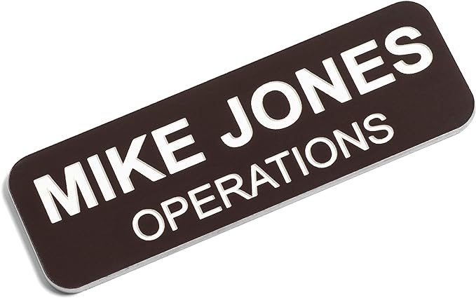 Custom Engraved Name Tag Badges – Personalized Identification by ProvidenceEngraving
