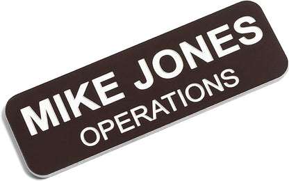 Custom Engraved Name Tag Badges – Personalized Identification by ProvidenceEngraving