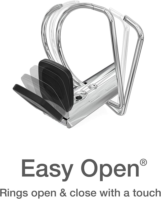 Oxford 3 Ring Binders, 1 inch ONE-Touch Easy Open D Rings, Durable Binders - Image 2
