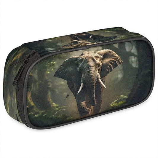 Pardick 3D Elephant Pencil Case，Big Capacity Pencil Pouch Coin Pouch Stationery by Pardick