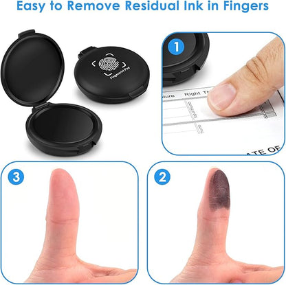 ERKOON 22 Pack Fingerprint Ink Pads, Thumbprint Ink Pad - Image 5