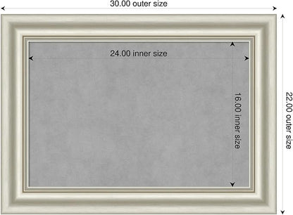 Amanti Art Silver Framed Magnetic Board 22x30 Medium Vision Board - Image 2