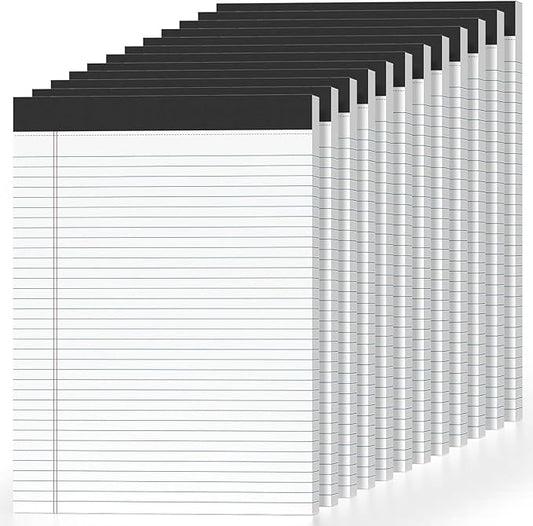12 Pcs Legal Pads 8.5" x 11" College Ruled Note Pads 8.5 x 11.75 Inch by Nichela
