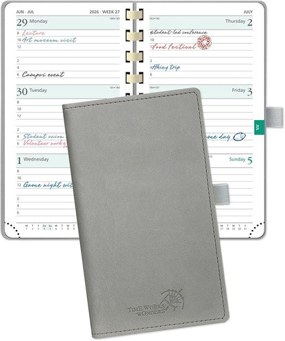 POPRUN 2026 Pocket Planner Weekly and Monthly Calendar by POPRUN