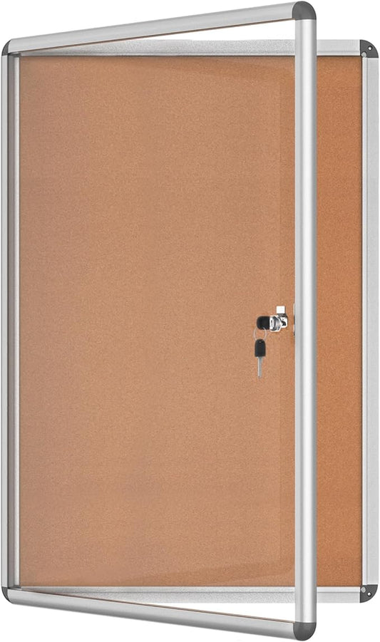Mifuro 36"x24" Enclosed Bulletin Board, Lockable Weather-Resistant Aluminum by MifuroOfficeProduct