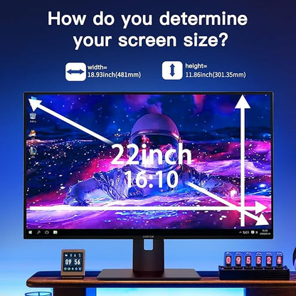 2 Pack Magnetic Hanging Computer Privacy Screen 22 Inch - Image 3