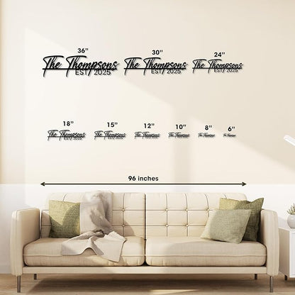 Custom Metal Signs | Personalized Monogram Name Sign | Outdoor Wall Art - Image 4