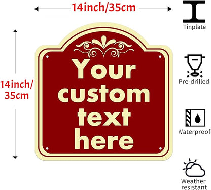 HK SIGNS Aluminum Weatherproof Metal Sign, Custom Indoor/Outdoor Decorative Sign - Image 2