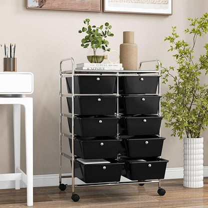 GLACER 10 Drawer Rolling Cart, Storage Cart - Image 8