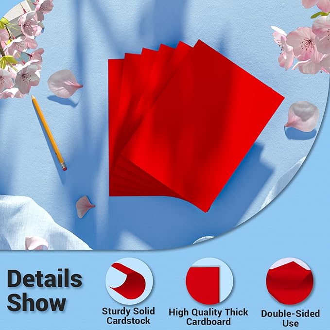 Cardstock Paper, 80 Sheets Christmas Card Stock, 200GSM Thick Printer Paper - Image 3