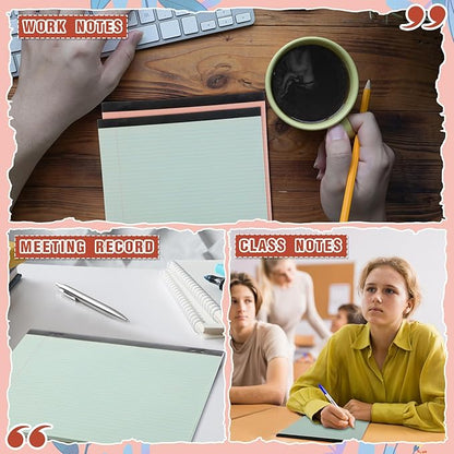 Lincia 6 Pcs 11" x 9.5" Legal Pads College Ruled Notepad Landscape Notebook - Image 6