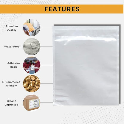 1000 Pack 6"x9" Shipping Label Sleeves – Clear Self-Adhesive Packing Slip - Image 5